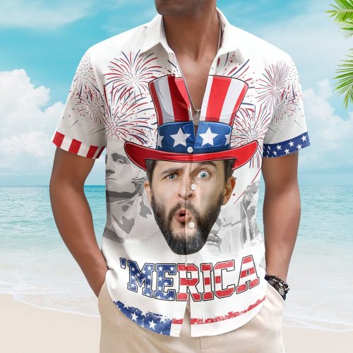 Celebrate-The-4Th-Of-July-With-Merica-Pattern-Personalized-Photo-Hawaiian-Shirt1.jpg