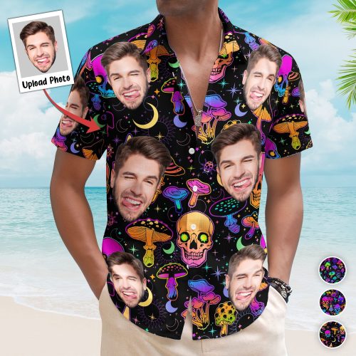 Mushroom-And-Skull-Gift-For-Men-Custom-Photo-Hawaiian-Shirts_1.jpg